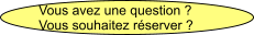 Vous avez une question ?  Vous souhaitez réserver ?