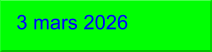 3 mars 2026