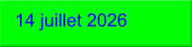 14 juillet 2026