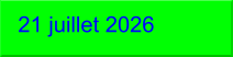 21 juillet 2026